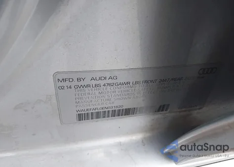 2014 Audi A4 2.0T Premium из США, поврежденный, VIN WAUEFAFL0EN031820